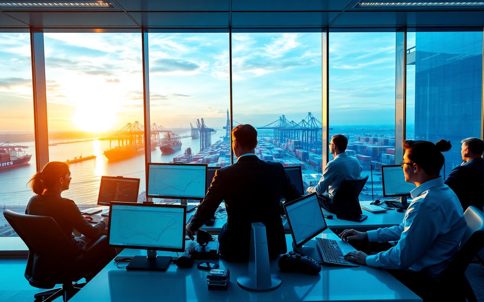 Container terminal and international freight operations